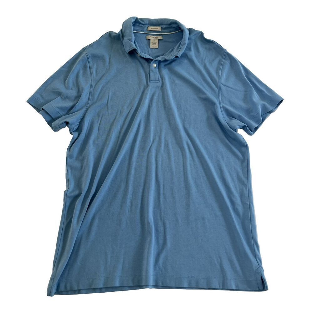 Madison Clothing Company Pima Cotton XL‎ Blue Polo
